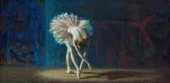 Vladimir Tretchikoff, Ballerina, oil on canvas