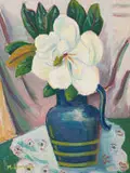 Maggie Laubser, Magnolia in a Blue Jug