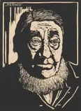 Paul Kruger (Nilant 120) by Jacobus Hendrik Pierneef, linocut on paper, sold Jul 2021