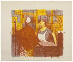 Eleanor Esmonde-White, Two Women in a Store, lithograph