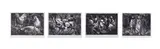 Eleanor Esmonde-White, Cockerels and Women; Herding Cattle; Group of Women; Group of Figures Walking, four