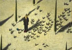 Zonia Nel-Scheffer, The Workaholic, oil on board