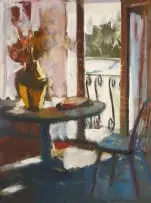 Herbert Coetzee, Interior, oil on board