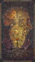 Hardy Botha, Roots 'n Shoots, oil on canvas in the artist's original frame