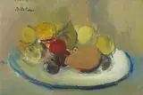 Carl Büchner, A Plate of Fruit