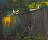 Florence Zerffi, Brommersvlei Road, oil on canvas