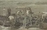 Anton Karstel, Diamond Diggings, oil on canvas