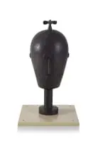 Bruce Arnott, Icarus Head, Sideshow Series, bronze on a wooden base