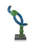 Edoardo Villa, Blue and Green Figural Forms