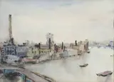Maud Sumner, View of the Thames, Battersea Bridge