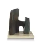 Maureen Quin, Simple Statement, bronze with a brown patina on a marble base