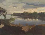 Frans Oerder, Landscape with River