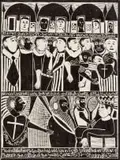 Joseph's Story in Egypt, the Son of Jacob by John Muafangejo, linocut, sold May 2021