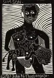 Simson (sic) by John Muafangejo, linocut, sold May 2021