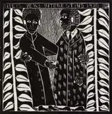 Life is Very Interesting by John Muafangejo, linocut, sold May 2021