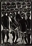 Kuanjama Kings by John Muafangejo, linocut, sold May 2021