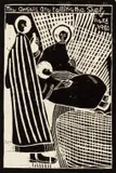 The Angels are Telling the Shepherd by John Muafangejo, linocut, sold May 2021