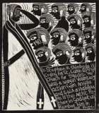 Fr. Stephen H. Shimbode is Crying for St. Luke by John Muafangejo, linocut, sold May 2021