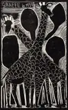 Giraffe by John Muafangejo, linocut, sold May 2021