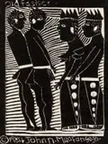 Old Fashion by John Muafangejo, linocut, sold May 2021