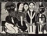 John Muafangejo, Bishop J. Kauluma, linocut
