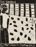 Dry Gardens by John Muafangejo, linocut, sold May 2021