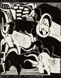 A Rich Man by John Muafangejo, linocut, sold May 2021