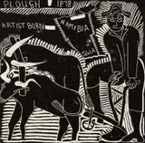 Plough by John Muafangejo, linocut, sold May 2021
