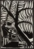 Mother and Child by John Muafangejo, linocut, sold May 2021