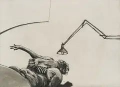 Single Light by William Kentridge, etching, sold May 2021
