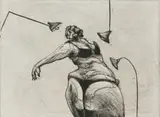 William Kentridge, Three Lights, etching