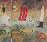Durant Sihlali, Untitled, triptych