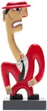 Norman Catherine, Cut Throat, carved and painted wood