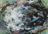 Cecil Higgs, Abstract Composition in Green and Blue