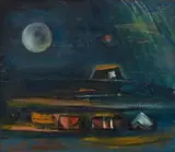 Pranas Domšaitis, Night Landscape