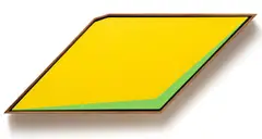 Andrzej Urbanski, Yellow and Green, acrylic on canvas