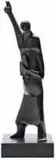 Sydney Kumalo, Saint Francis, bronze with a brown patina on a wooden base