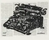 Undo, Unsay, Unremember by William Kentridge, 2012, lithograph on found book pages, sold May 2021