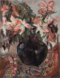 Irma Stern, Still Life with Lilies, oil on canvas