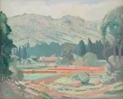 Jacobus Hendrik Pierneef, Study for Klipriviersberg, Alberton, oil on board