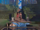 Neil Rodger, Figures in a Garden (Bathsheba's Bath)
