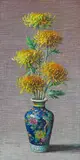 Vladimir Tretchikoff, Vase of Chrysanthemums