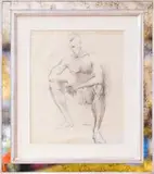 Aleksanders Klopcanovs, Crouching Male Nude