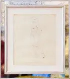 Aleksanders Klopcanovs, Female Nude, View from Left Side