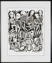Ruan Hoffmann, Skeletons, 2006, lithograph