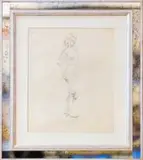 Aleksanders Klopcanovs, Standing Nude, View from Right Side