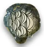 Ruan Hoffmann, Untitled (Shapes), ceramic earthenware with coloured porcelain slip, underglaze and copper oxide