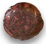Ruan Hoffmann, Untitled (Leaves), ceramic earthenware with underglaze, coloured porcelain slip and platinum lustre