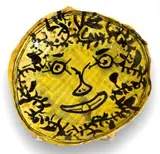 Ruan Hoffmann, Green Man, ceramic earthenware with coloured porcelain slip and underglaze