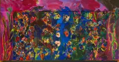 Andrew Verster, Untitled (Fragile Paradise), mixed media and oil on board